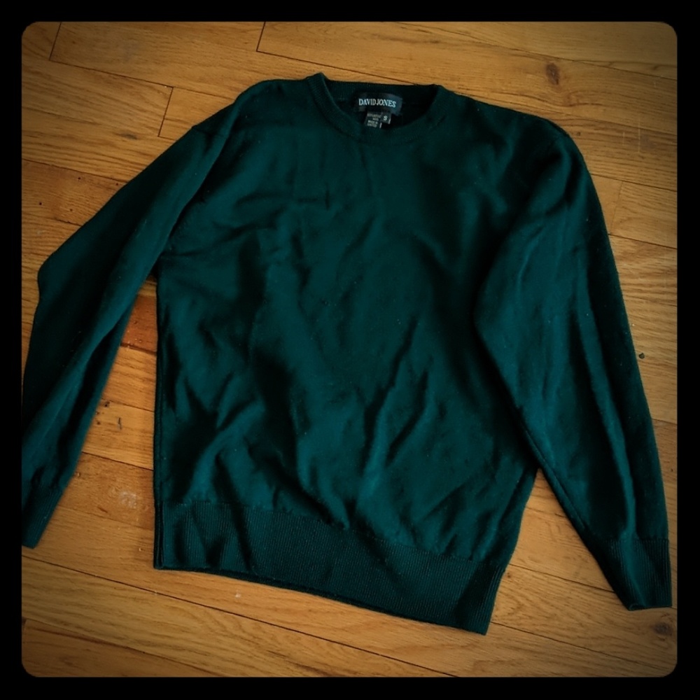 forest green wool sweater